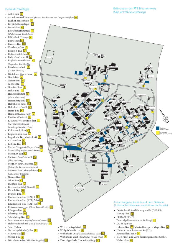 PTB-Geländeplan PTB-Geländeplan
